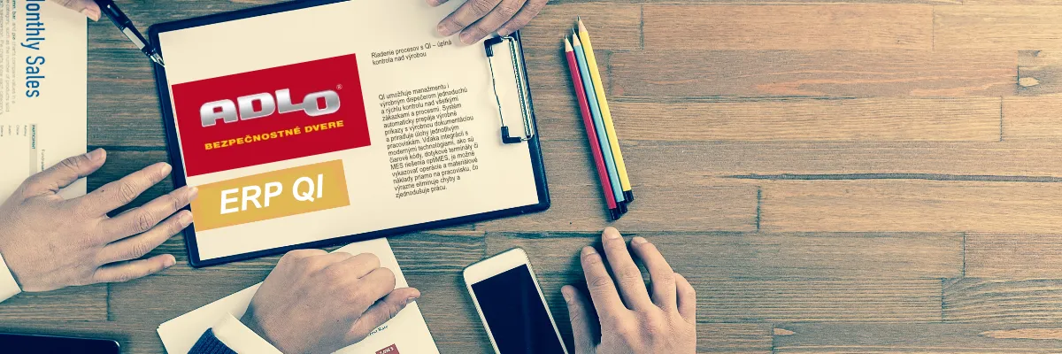 Informační systém QI ve výrobě bezpečnostních dveří ADLO