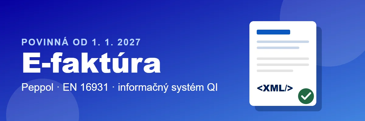 E-faktura v IS QI – povinná elektronická fakturace přes Peppol od 1. 1. 2027